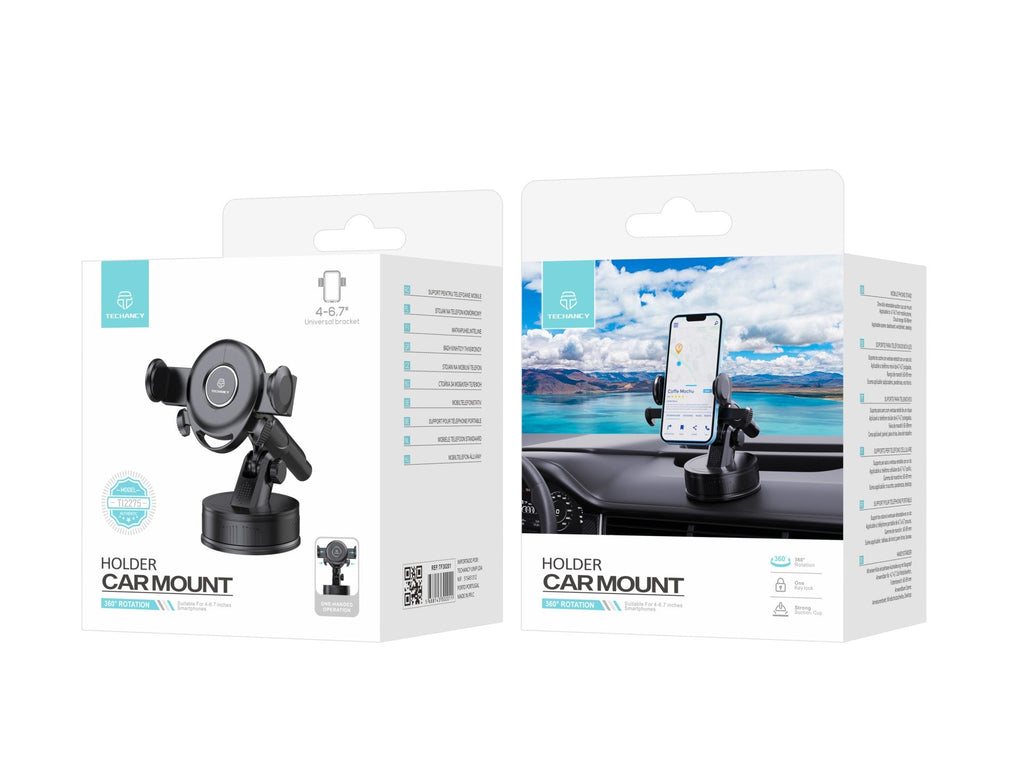 Suporte adesivo para telemóvel para carro Techancy, TI2275,