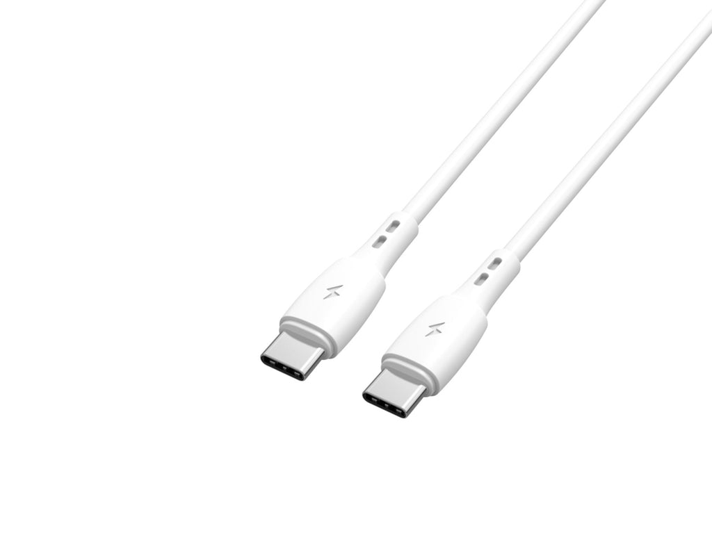Techancy Cabo De Dados USB C to USB C Branco TB1778, Carregamento