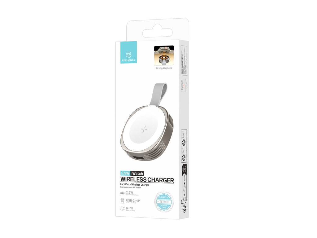 Techancy Carregador Wireless iWatch TF2800 2.5W, iman forte,