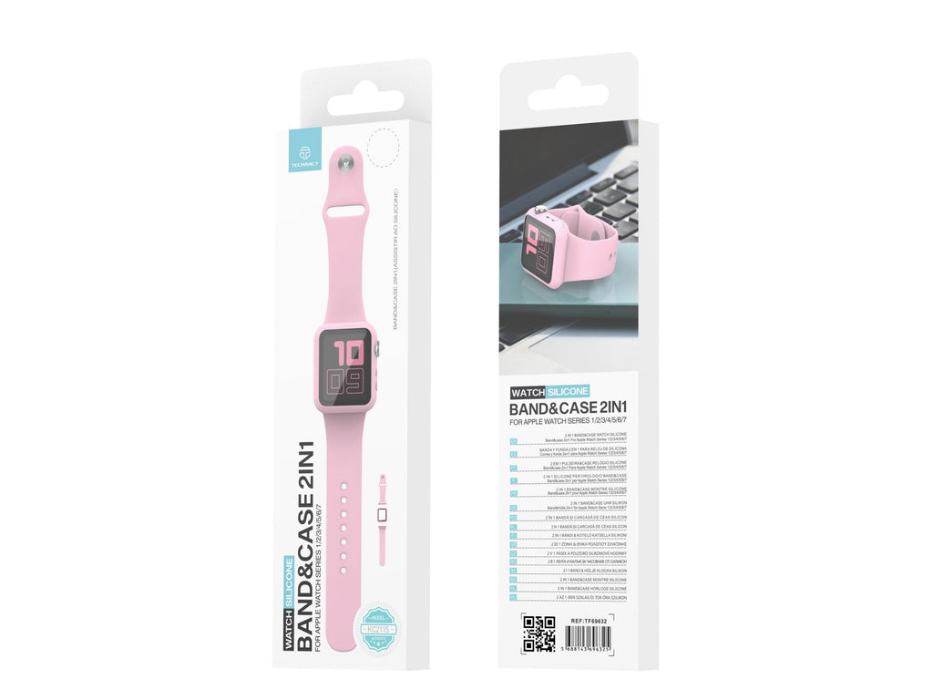 Pulseira de silicone para relógio Techancy, KC2115, com protetor de