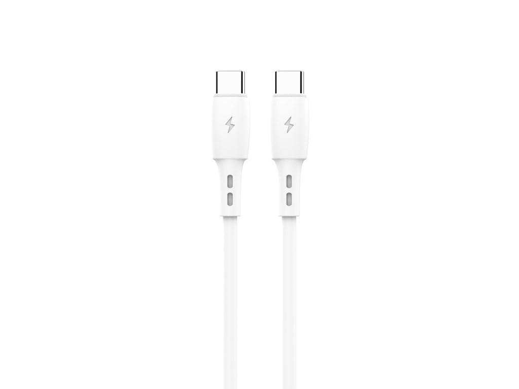 Techancy Cabo De Dados USB C to USB C Branco TB1778, Carregamento