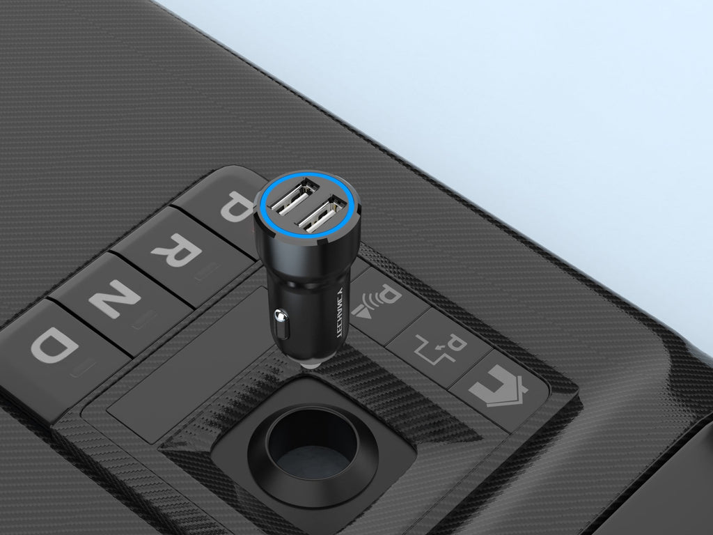 Încărcător de mașină Techancy 2USB 2.4A TC6412 , Încărcare rapidă,