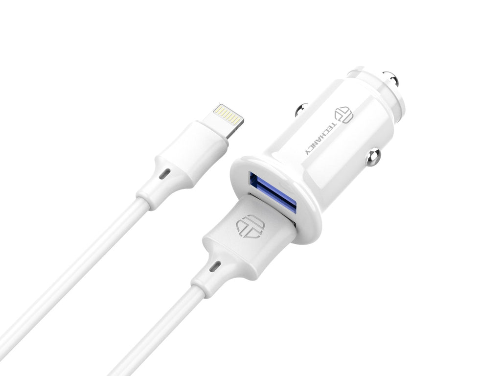 Techancy Încărcător Auto Mini TC6408, Încărcare 2USB 2.4A,
