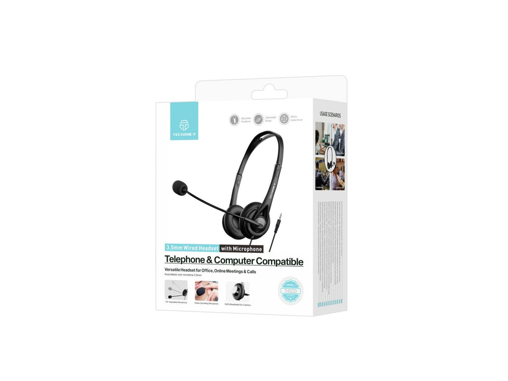 Căști Binaurale Cu Fir Techancy de 3,5 mm TH5233 cu Microfon
