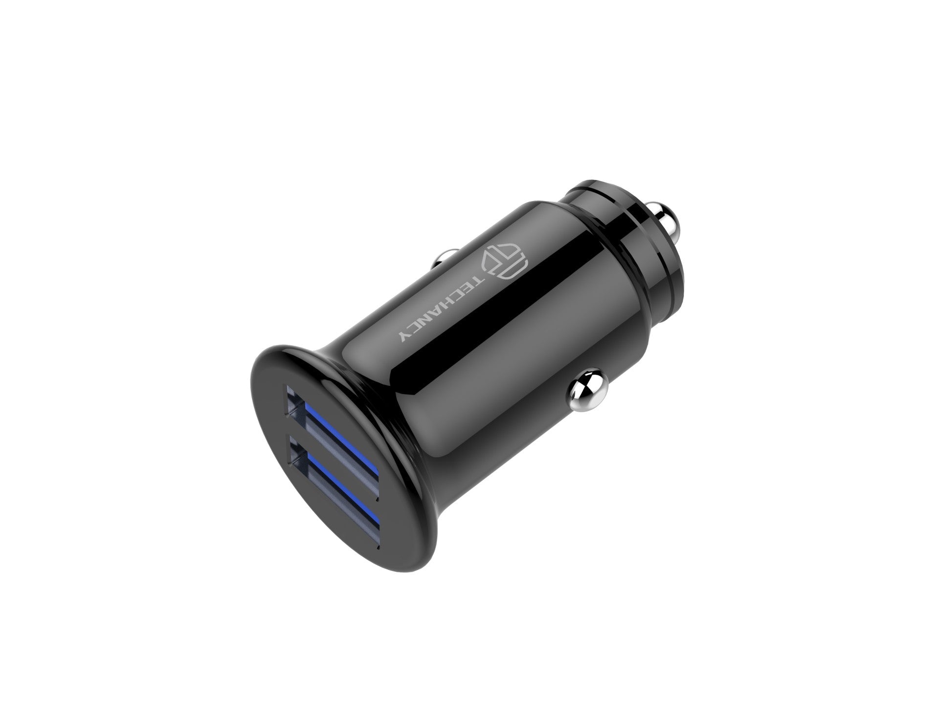 Încărcător auto Mini Techancy TC6417, încărcare 2USB 2.4A,