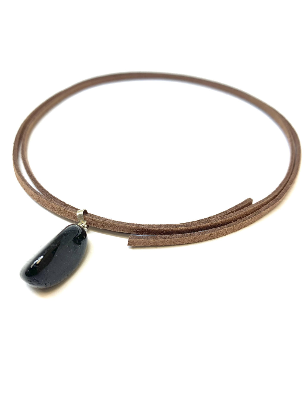 Black Tourmaline Tumbled Pendant - Cart2u.ro
