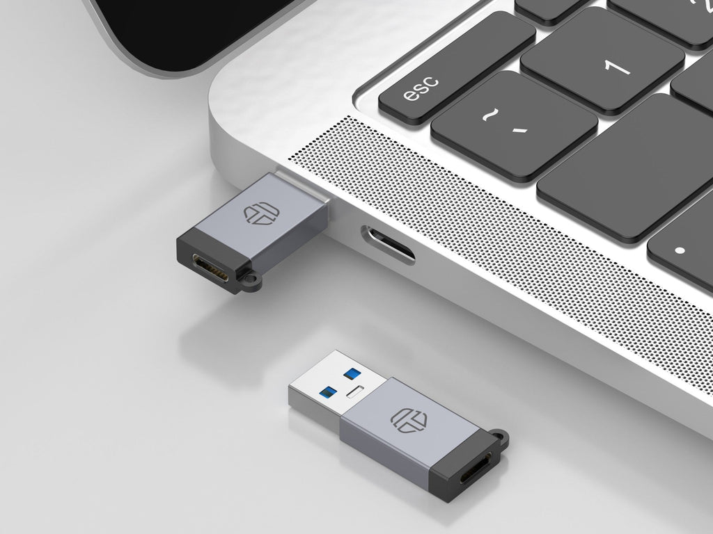 Techancy Adaptador USB-A para USB-C OTG KK2110 , liga de alumínio,