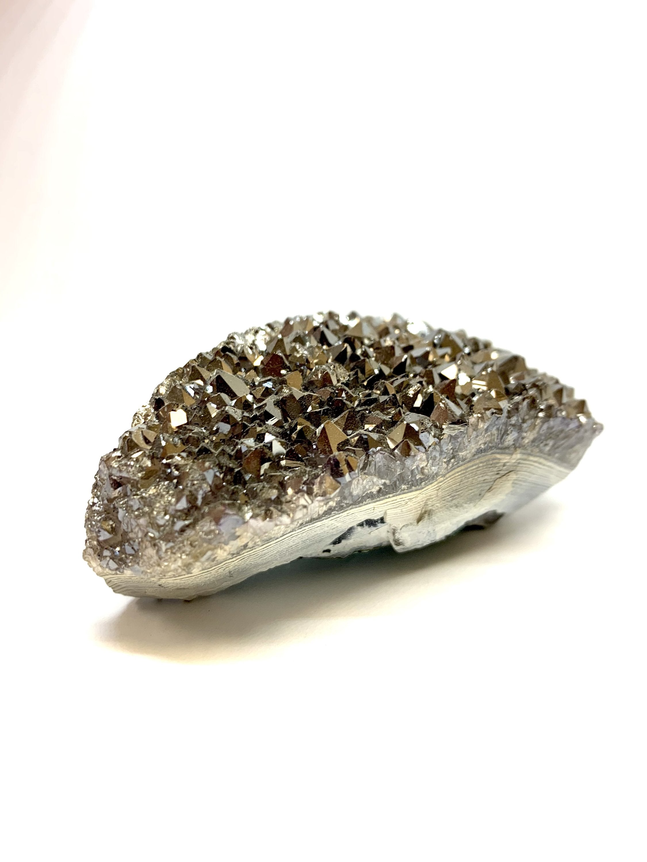 Silver Aura Amethyst Cluster - Cart2u.ro