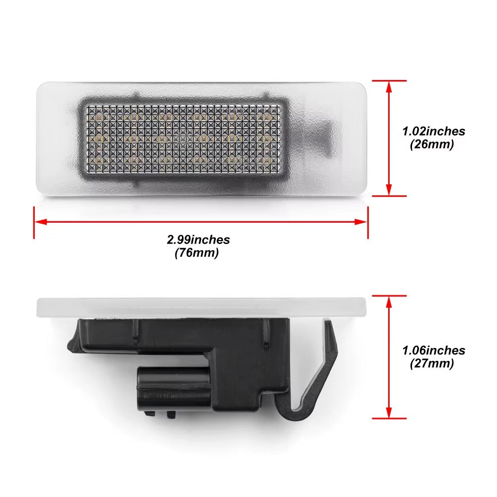Set 2 x led numar inmatriculare Renault | Dacia LEDUL.ro