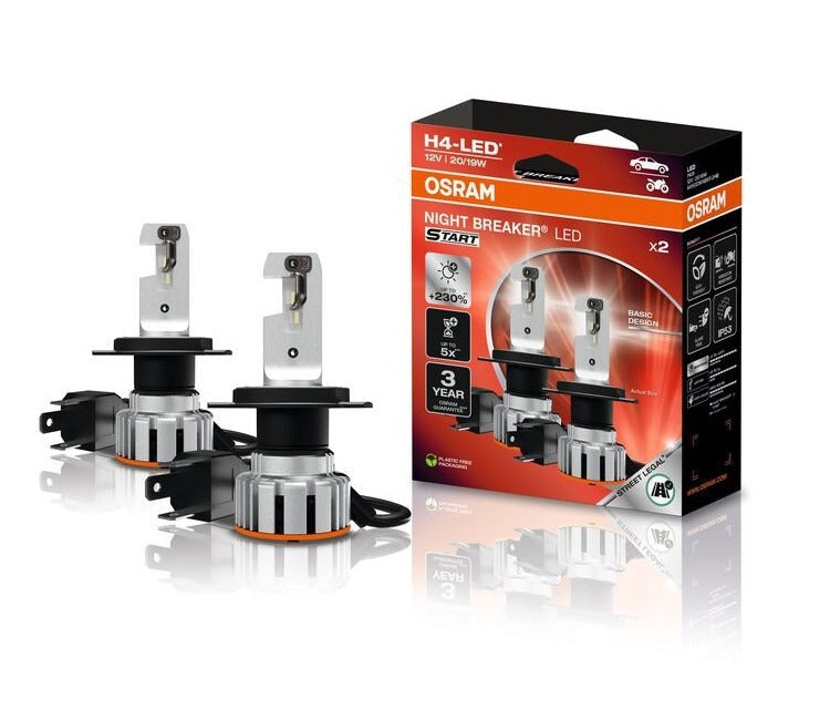 Kit led H4 Osram Night Breaker 6000k 3300 lumeni omologare RAR LEDUL.ro