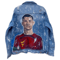 Jachetă Denim Cristiano - Handpainted Premium Allabout_painting