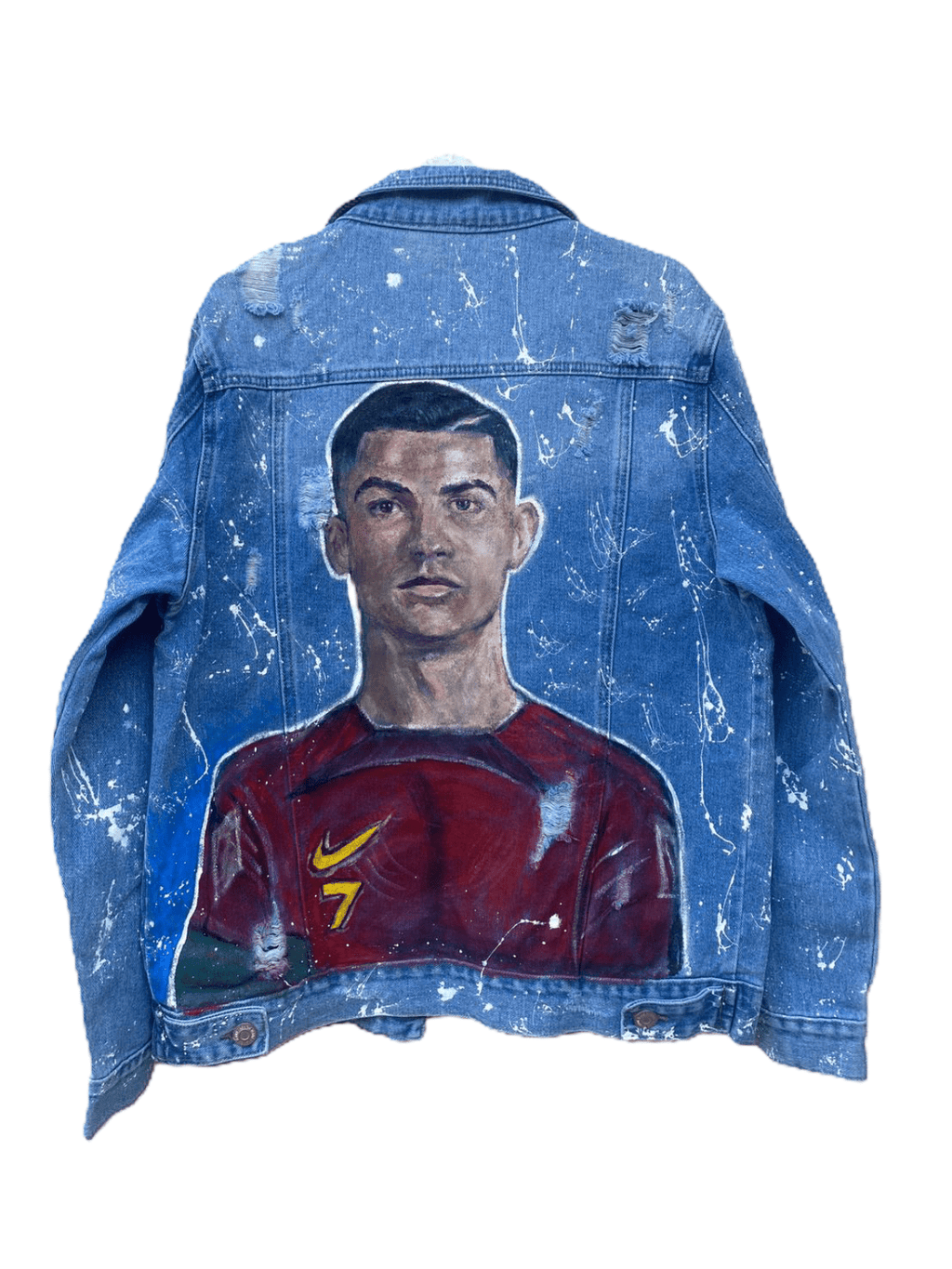 Jachetă Denim Cristiano - Handpainted Premium Allabout_painting