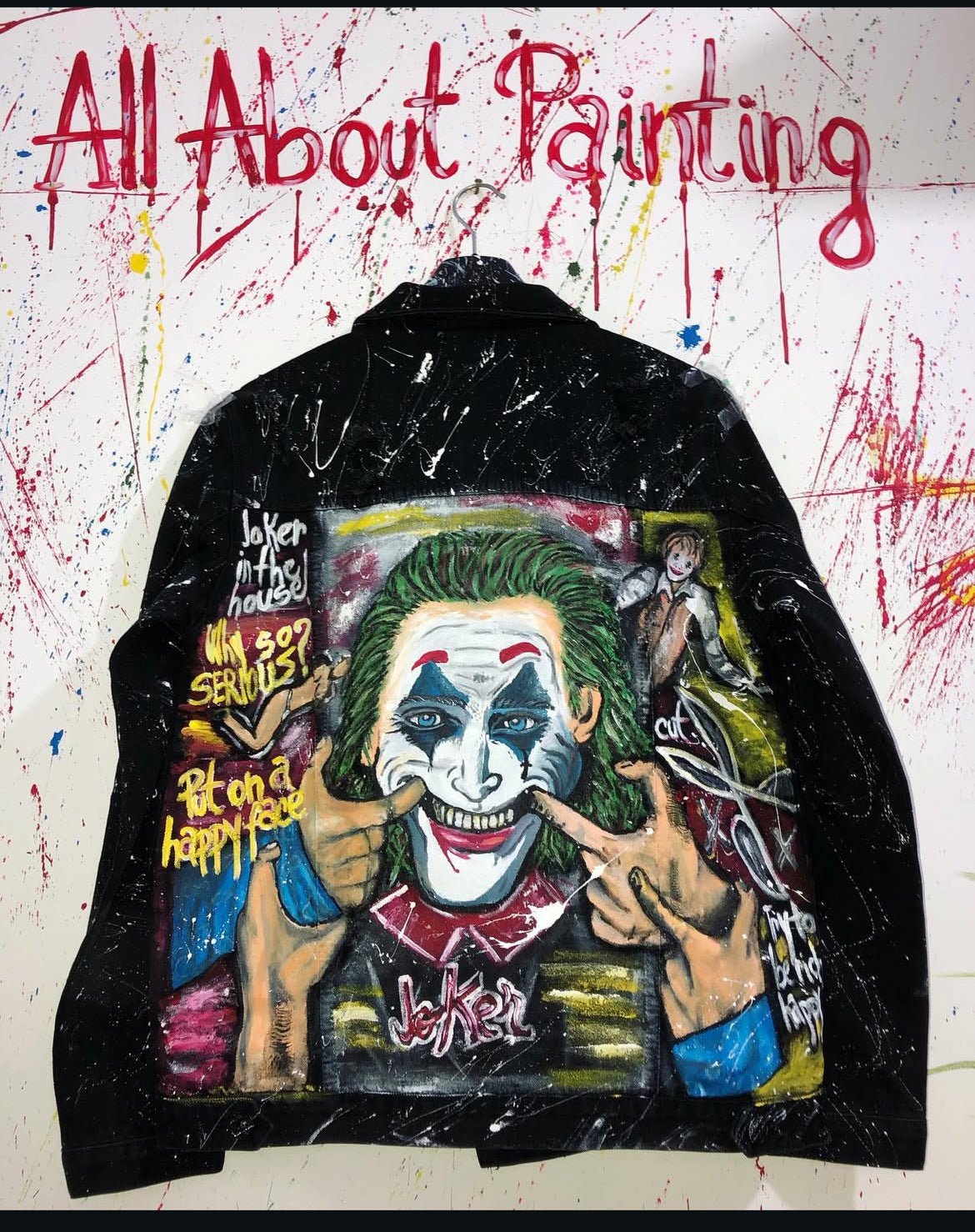 Jacheta denim joker Allabout_painting