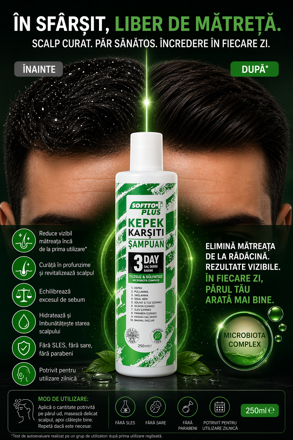 Șampon Reparator Anti-Mătreață CRABLAND