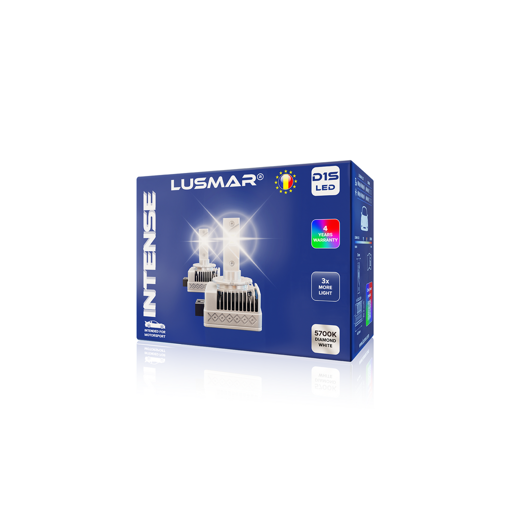 Kit LED D1S INTENSE LUSMAR™ LED-D© 5700K 10000 lumeni Canbus integrat - fara eroare LEDUL.ro
