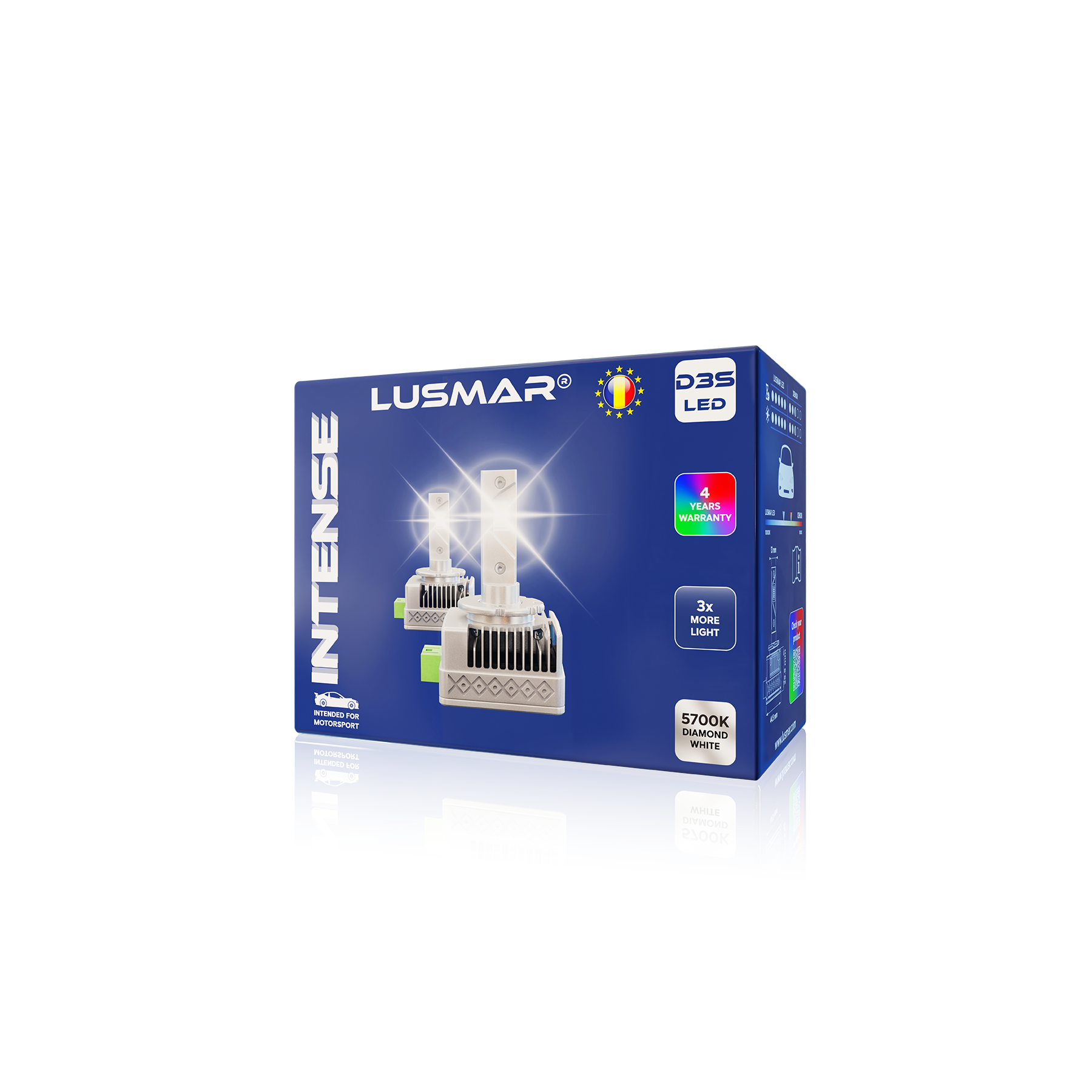 Kit LED D3S INTENSE LUSMAR™ LED-D© 5700K 10000 lumeni Canbus integrat - fara eroare LEDUL.ro