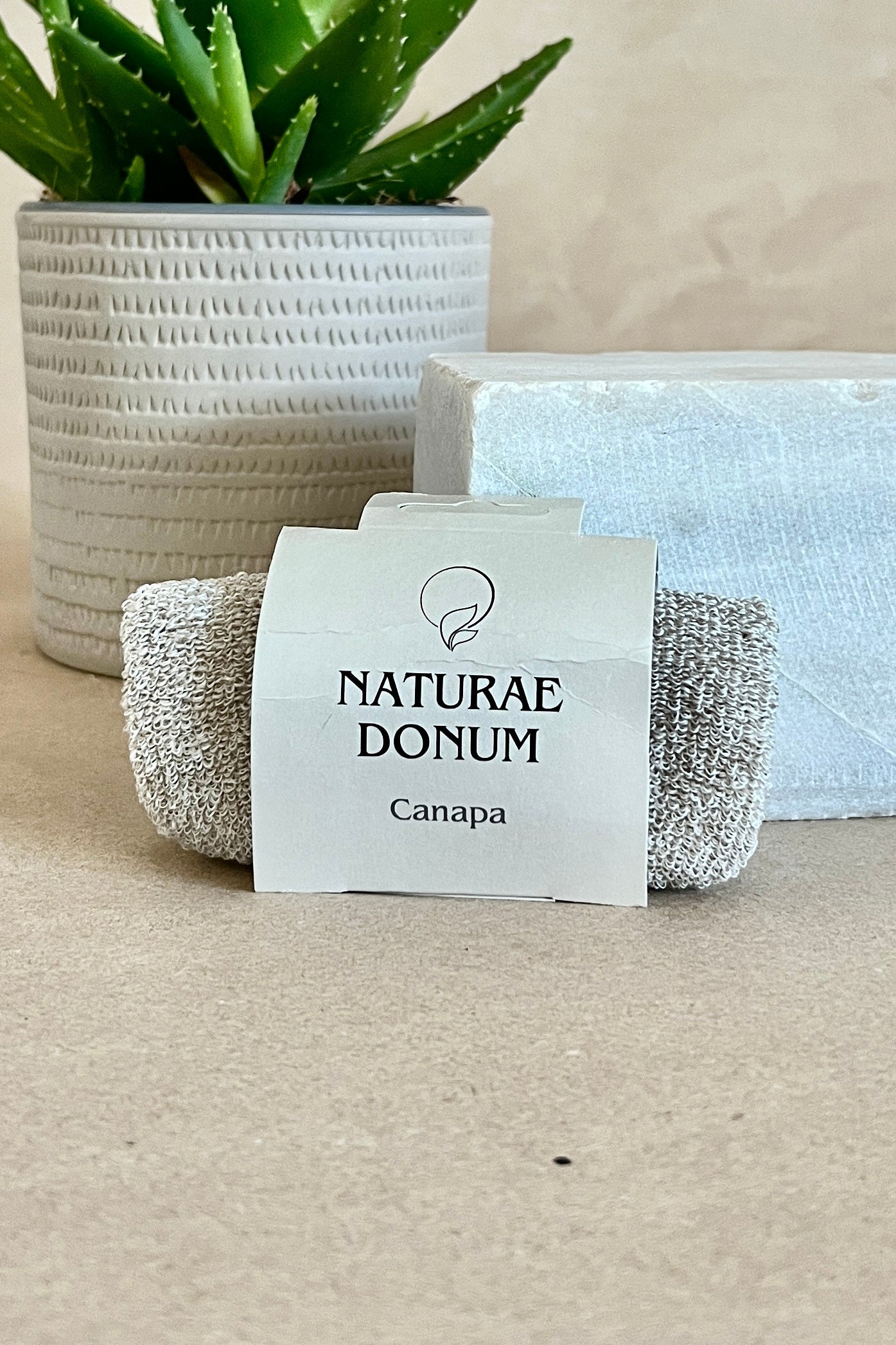 Mănușă de baie din cânepă Sofiaman.ro
