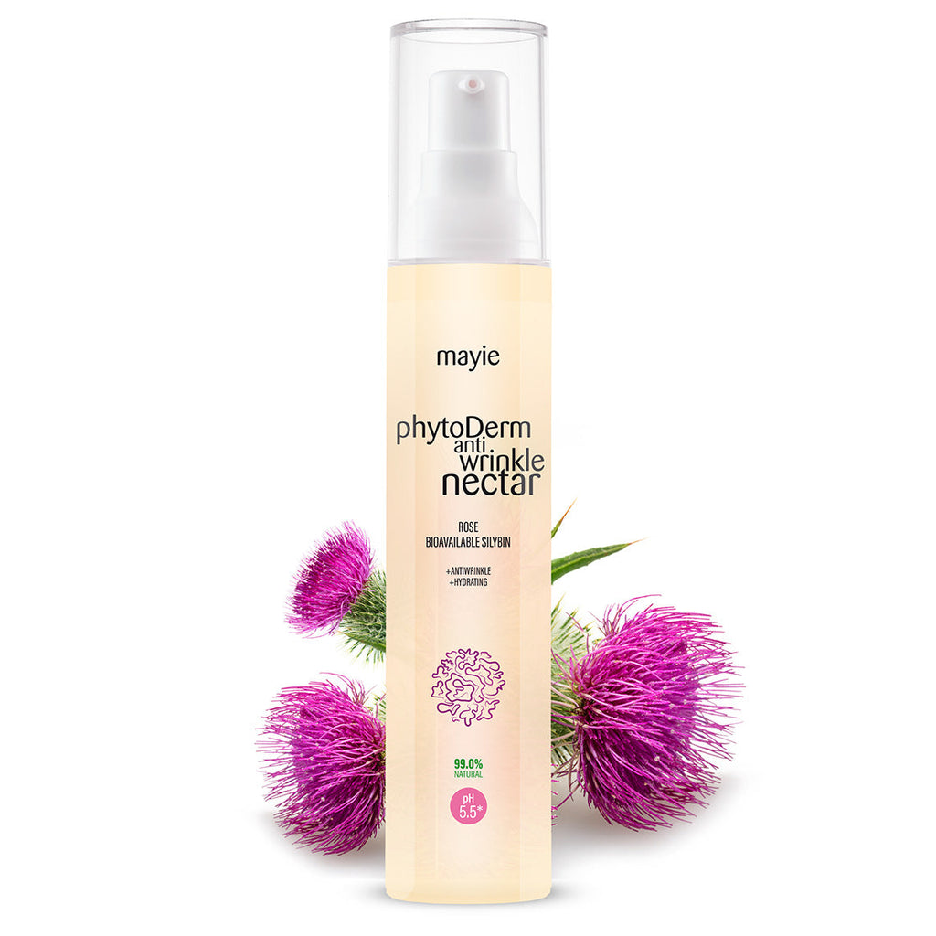 Diminuează aspectul ridurilor cu PhytoDerm Antiwrinkle Nectar, Nectar Antirid cu Fitozom de Silybin Mayie