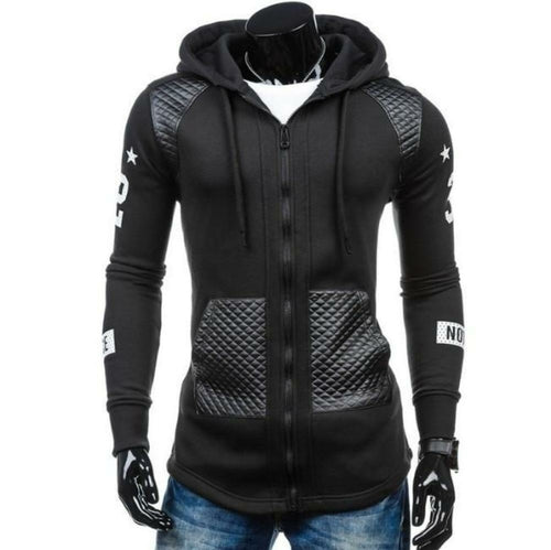 Mens Street Style Biker Hoodie - Cart2u.ro