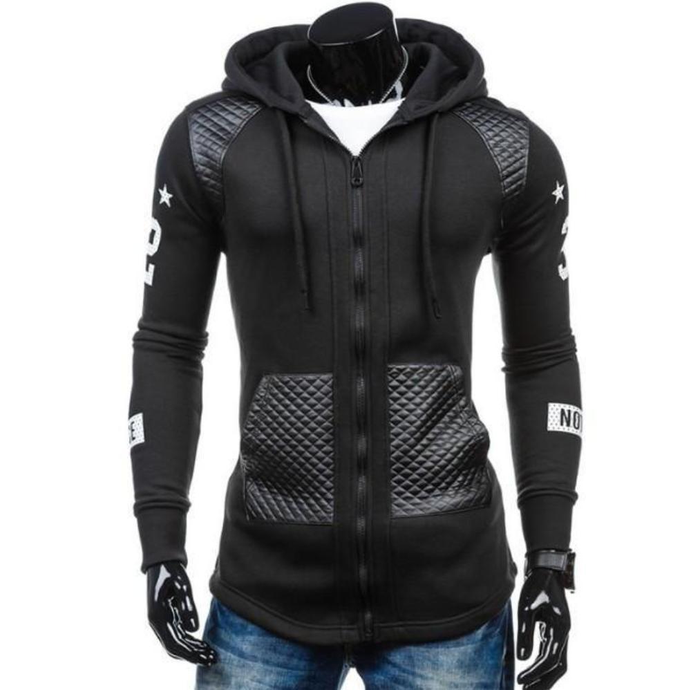 Mens Street Style Biker Hoodie - Cart2u.ro