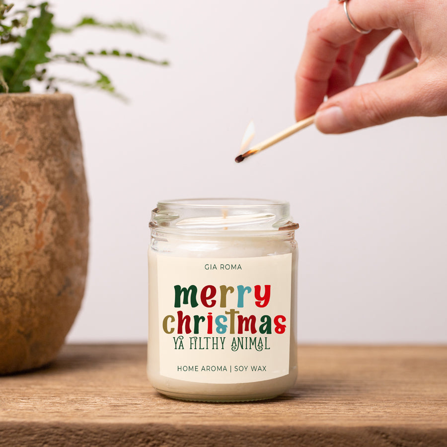 Merry Christmas Candle - Cart2u.ro