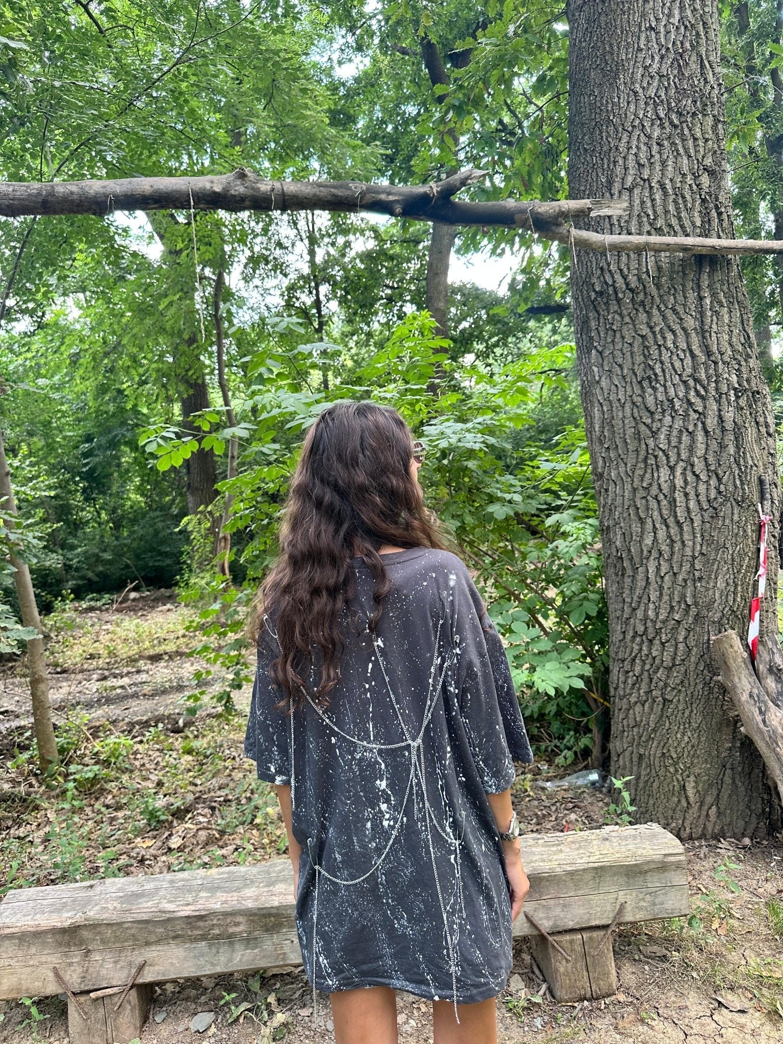 Oversized splash t shirt Allabout_painting