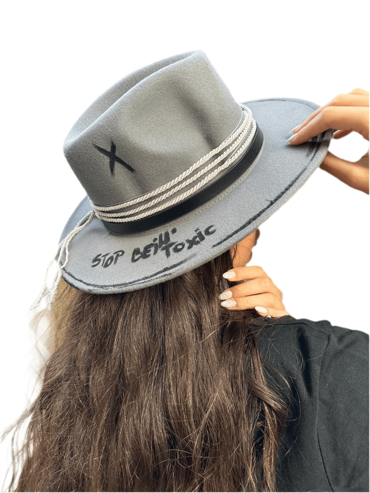 Pălărie Stop Bein' Toxic - Handmade Premium Allabout_painting