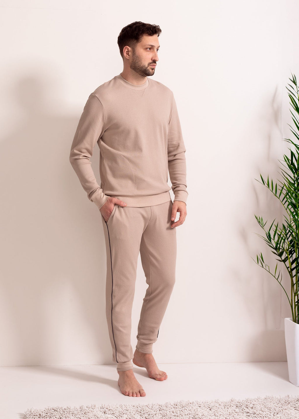 Pantaloni Bărbați Pique Mood Eucalipt Sofiaman.ro