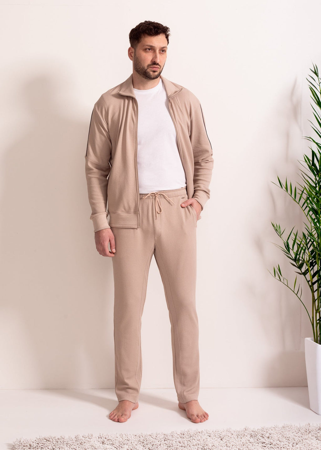 Pantaloni Bărbați Pique Mood Eucalipt Sofiaman.ro