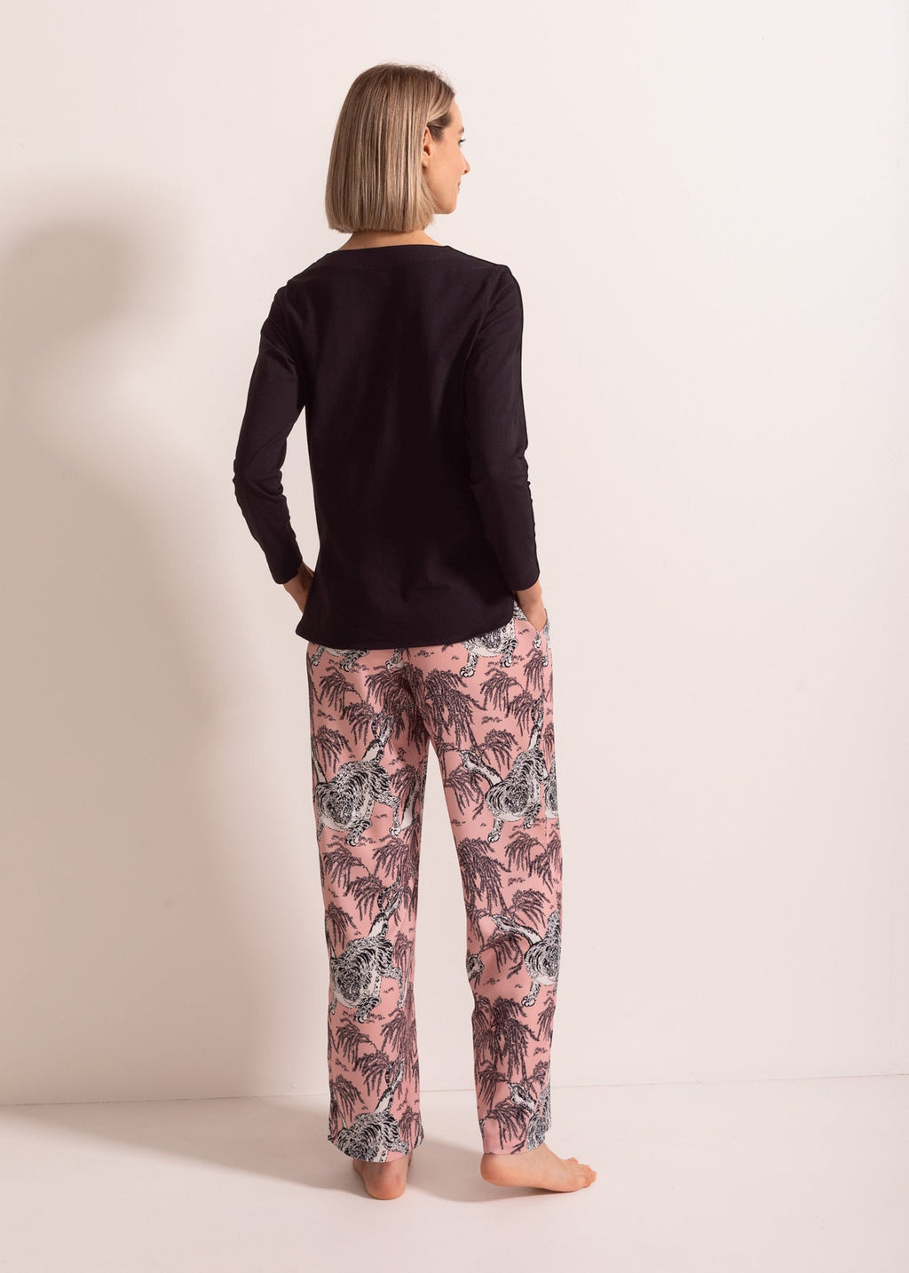 Pantaloni Damă Beatrice Tora Satin Sofiaman.ro
