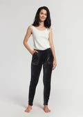 Pantaloni Damă Velvet Negru Sofiaman.ro