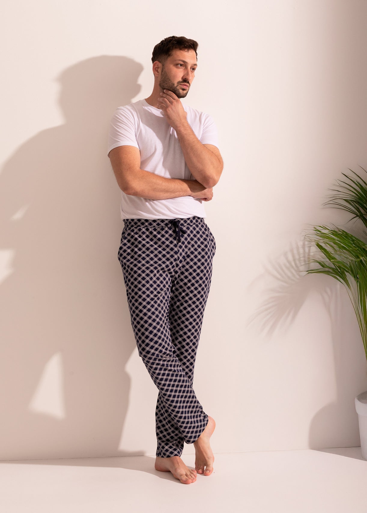 Pantaloni Pijama Bărbați Arlo Bumbac TWIN Sofiaman.ro