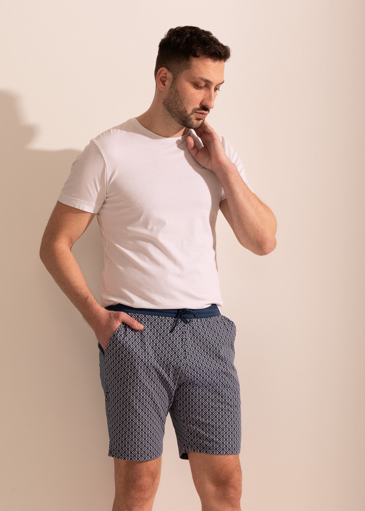 Pantaloni Scurți Bărbați Arlo Bumbac TWIN Sofiaman.ro