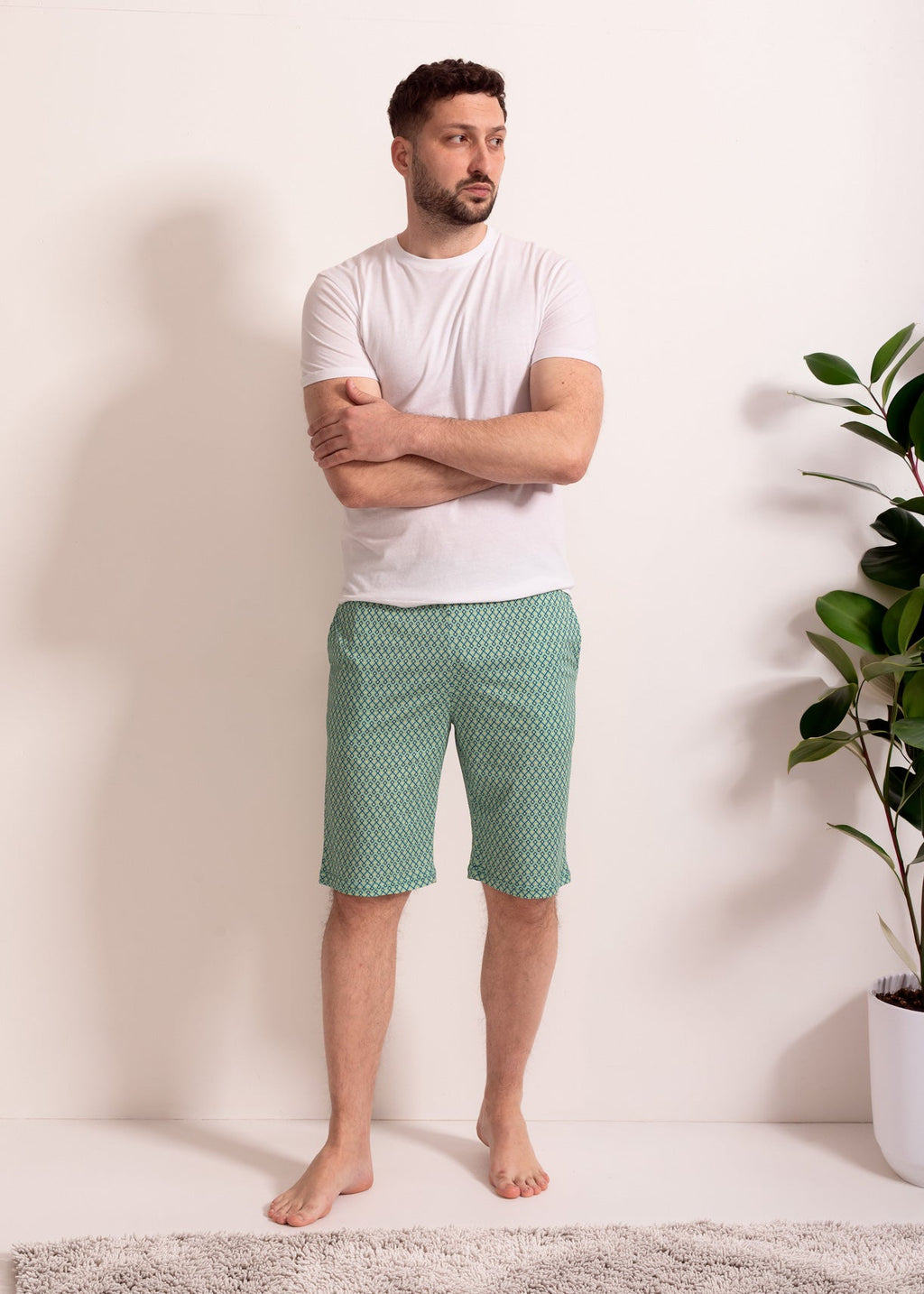 Pantaloni Scurți Bărbați Derek Bambus Sofiaman.ro