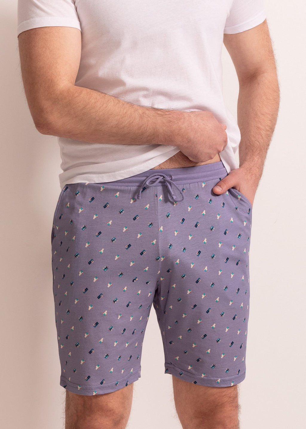 Pantaloni Scurți Bărbați Icons Bambus Sofiaman.ro