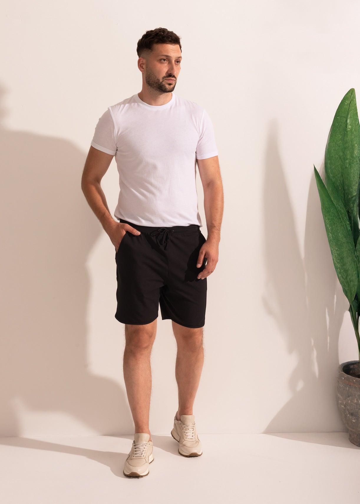 Pantaloni Scurți Bărbați Bumbac Sofiaman.ro