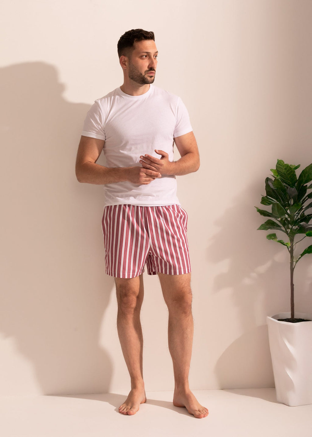 Pantaloni Scurți Bărbați Victor Bumbac Poplin Sofiaman.ro