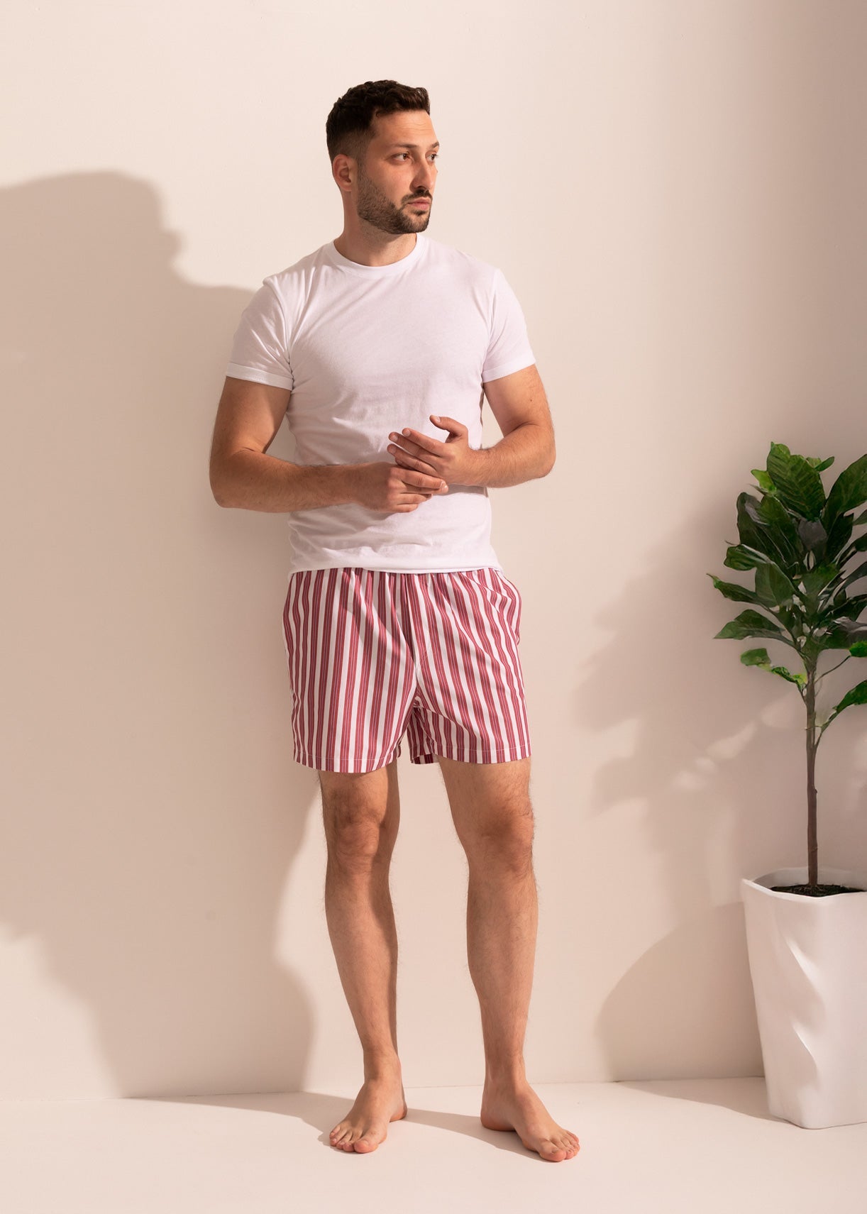 Pantaloni Scurți Bărbați Victor Bumbac Poplin Sofiaman.ro