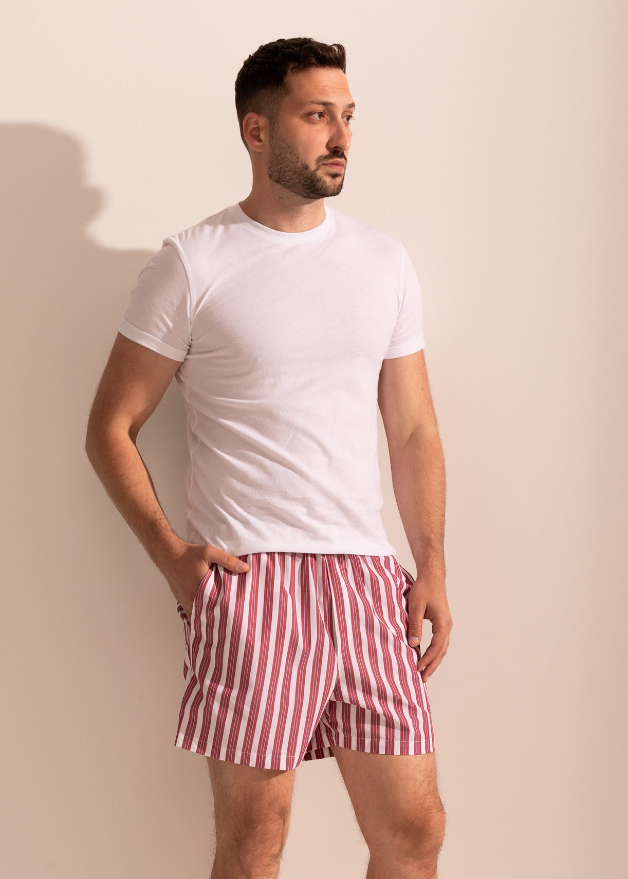 Pantaloni Scurți Bărbați Victor Bumbac Poplin Sofiaman.ro
