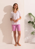 Pantaloni Pijama Damă Scurți Sofiaman.ro