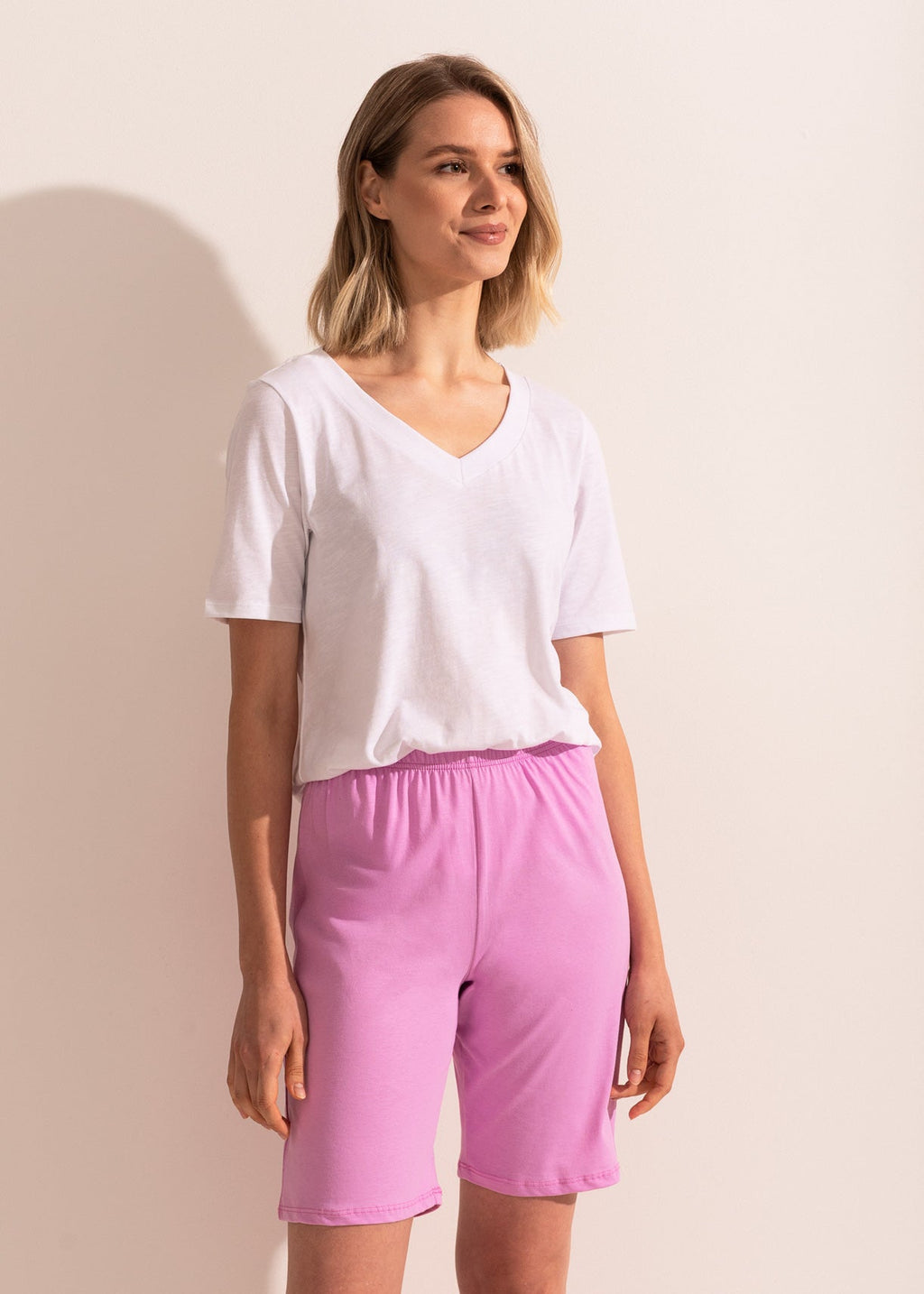 Pantaloni Pijama Damă Scurți Sofiaman.ro