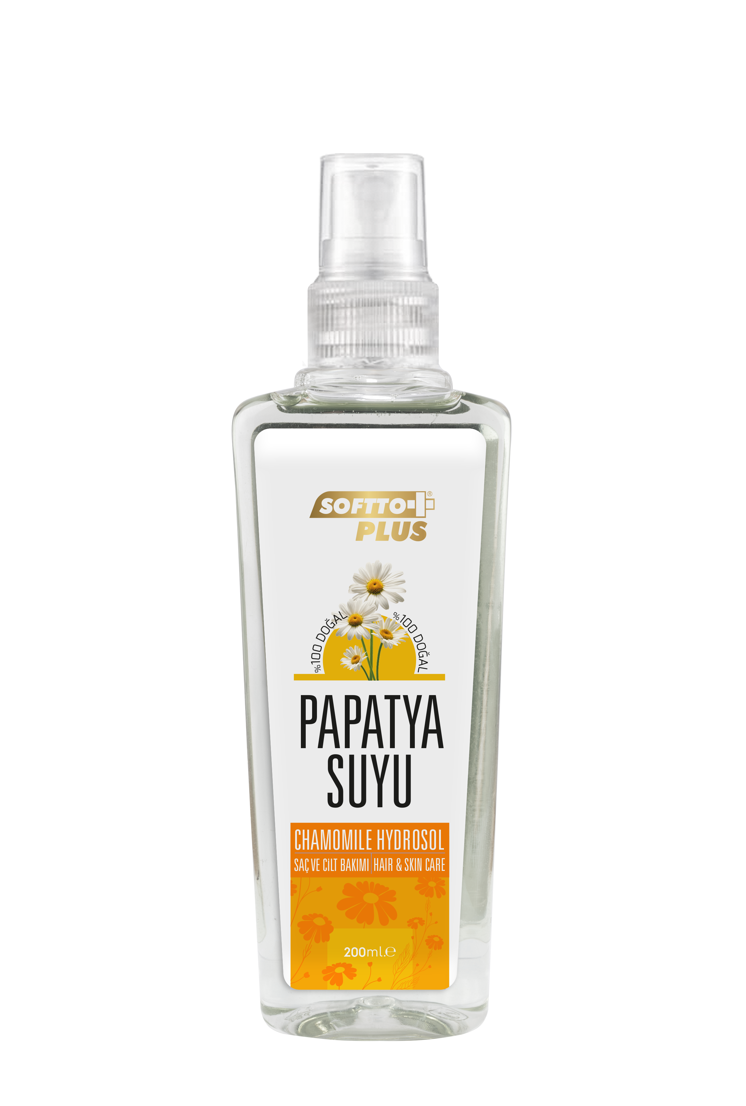 Apă de Mușețel pentru Strălucire și Vitalitate a Părului – 200 ml CRABLAND