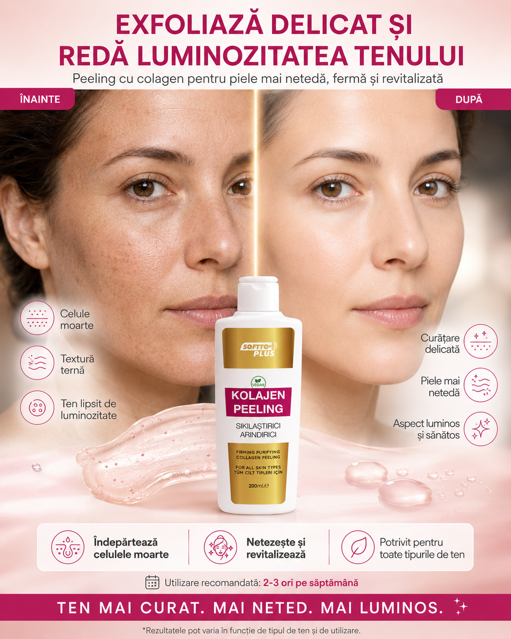 Peeling Colagen Strângere și Curățare CRABLAND
