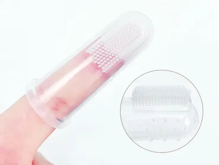 Periuță de dinți pentru câini și pisici, tip deget, din silicon moale Petora