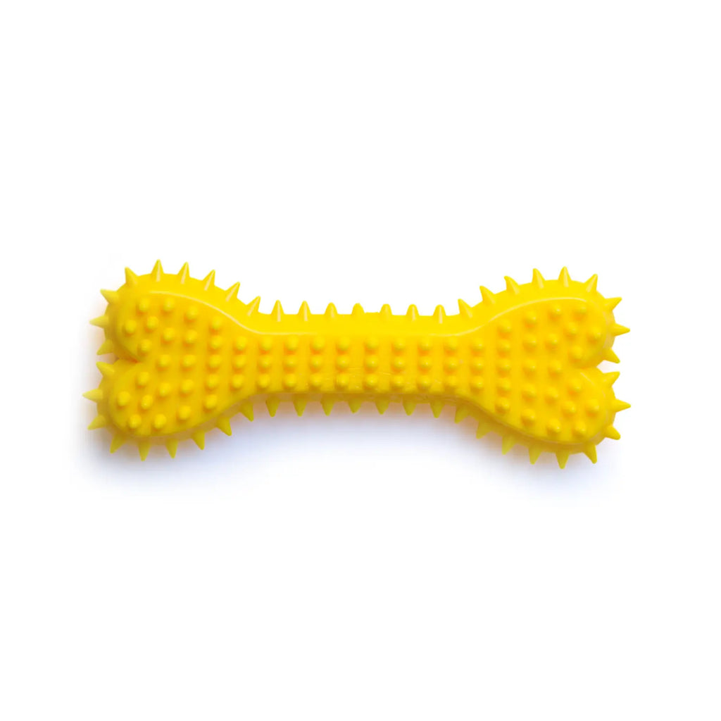 Jucărie de ros pentru câini din cauciuc, model os, 14 cm Petora