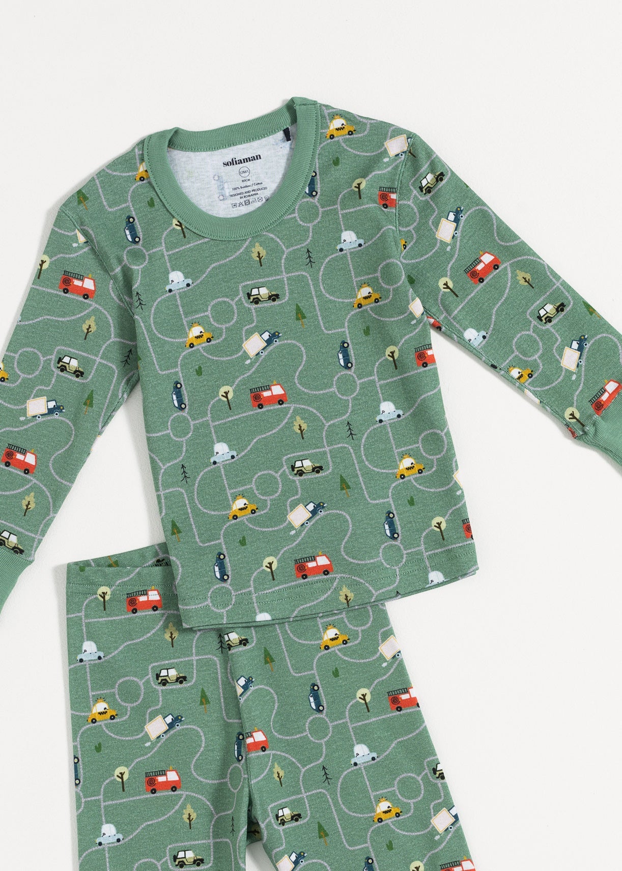 Pijama Baby Lil Cars Bumbac Sofiaman.ro