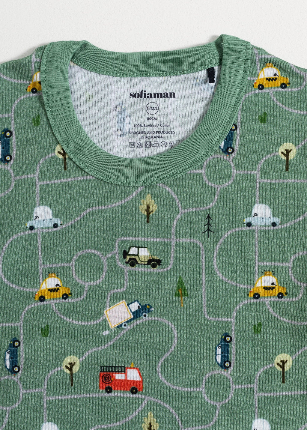 Pijama Baby Lil Cars Bumbac Sofiaman.ro