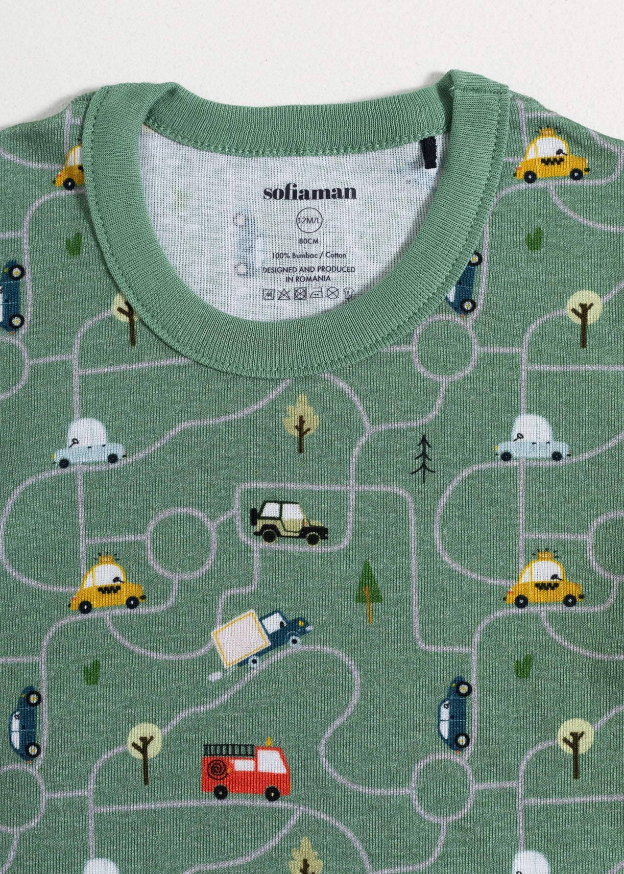 Pijama Baby Lil Cars Bumbac Sofiaman.ro