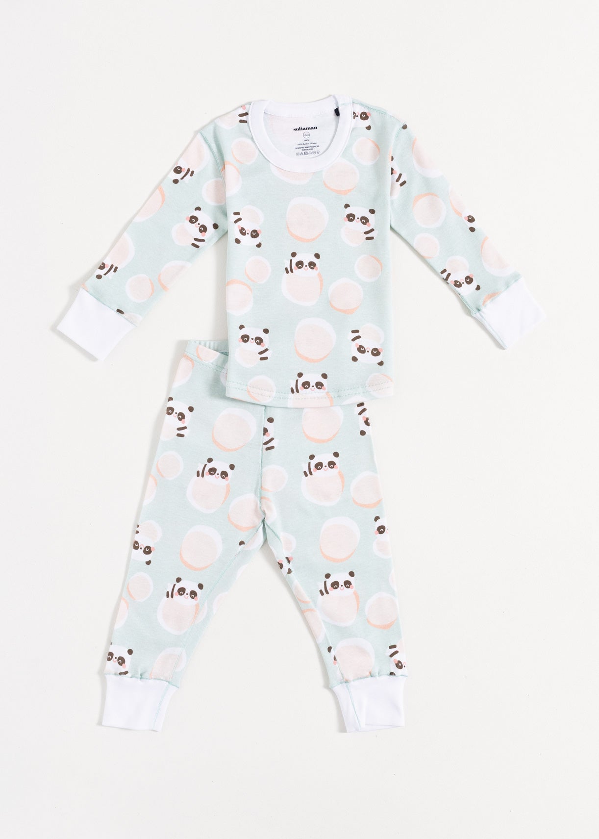 Pijama Baby Panda Bumbac Sofiaman.ro