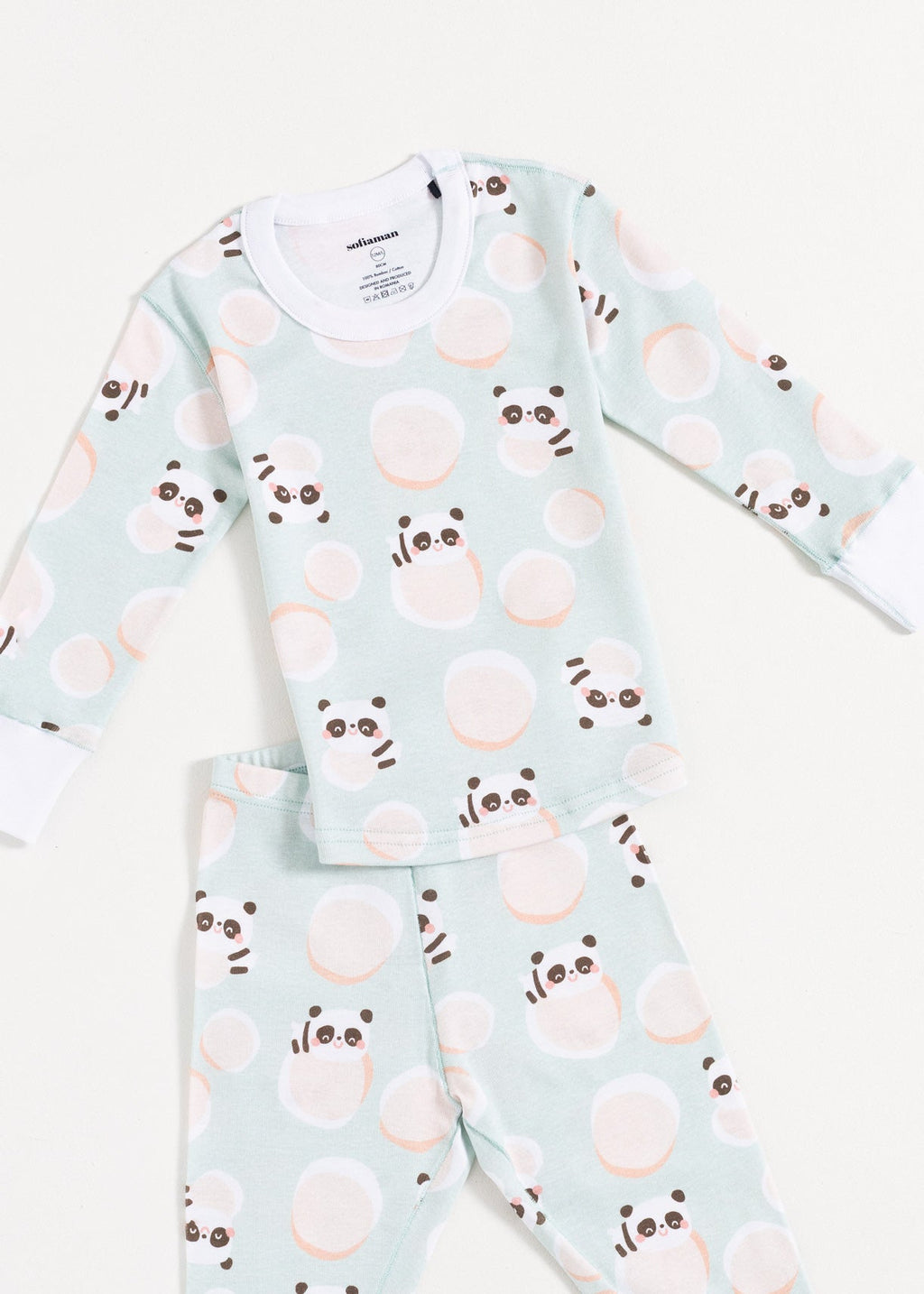 Pijama Baby Panda Bumbac Sofiaman.ro